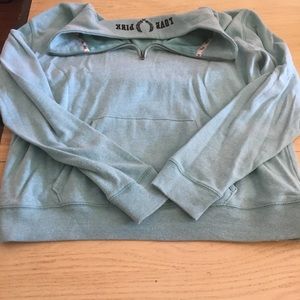 Blue Quarter Zip Sweater